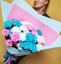 Букет 9 хризантем